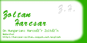 zoltan harcsar business card